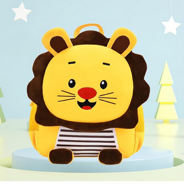 Funny Lion Mini Toddler Backpack Yellow
