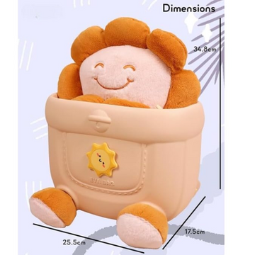 Waterproof EVA Sunflower Plush Backpack