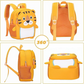 Fun Tiger Toddler Backpack Orange