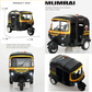 Pull Back Auto Rickshaw Toy with Light & Sound