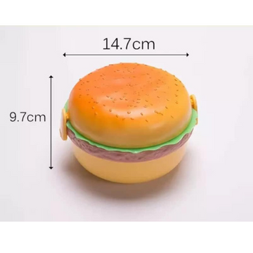 Leak-Proof Burger Shape Lunch Box Fun Design