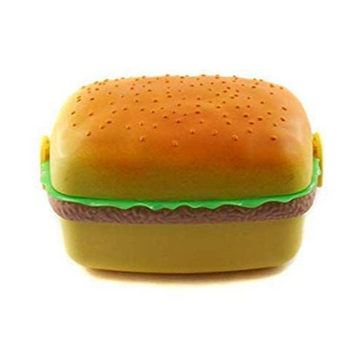 Burger Lunch Box with Spoon Fun Design