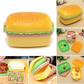 Burger Lunch Box with Spoon Fun Design