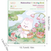 Watercolor Coloring Book Rabbit
