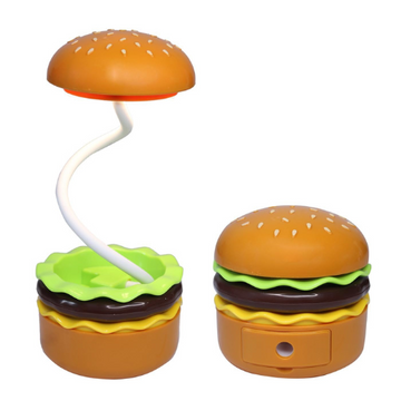 2-in-1 Hamburger Table Lamp with Sharpener