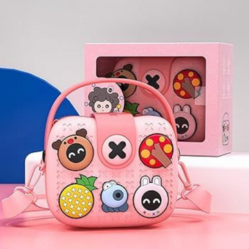 EVA Camera Crossbody Bag Pink