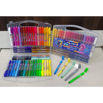 Washable Twistable Crayons Set – 48 Shades, Smooth & Silky