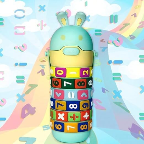 Rotatable Math Learning Bottle Green