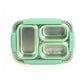 Leak-Proof Lunch Box with Cutlery Green