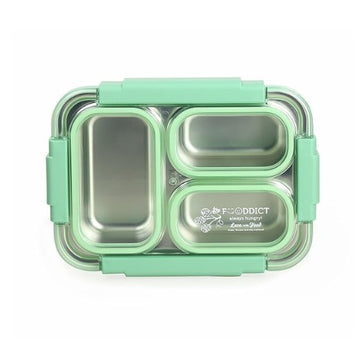 Leak-Proof Lunch Box with Cutlery Green