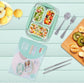 Leak-Proof Lunch Box with Cutlery Green