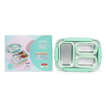 Leak-Proof Lunch Box with Cutlery Green