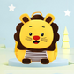 Funny Lion Mini Toddler Backpack Yellow
