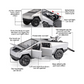 Die-Cast Tesla Cybertruck Silver